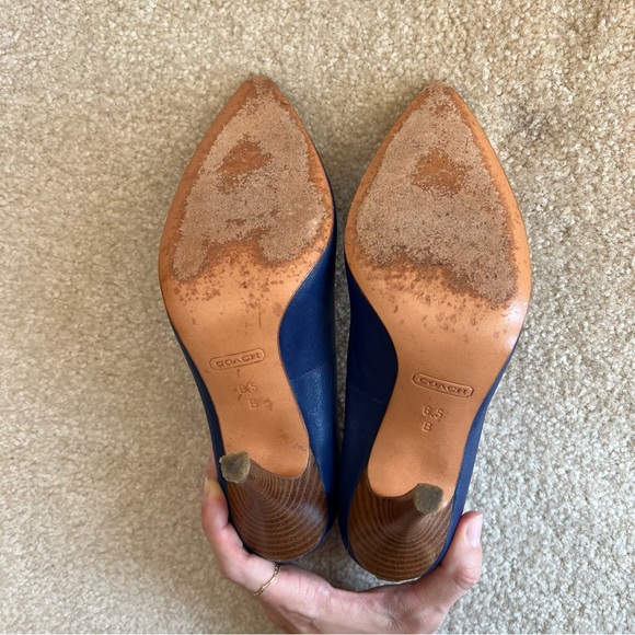 Coach pointed toes leather heels - Picture 4 of 7